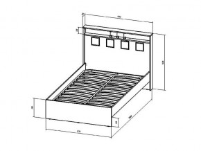 Кровать Коста-Рика 1200 в Аше - asha.mebel74.com | фото 2