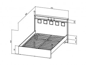 Кровать Коста-Рика 1400 в Аше - asha.mebel74.com | фото 2