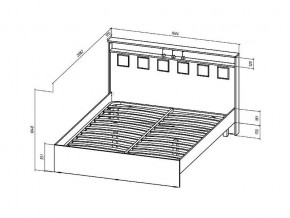 Кровать Коста-Рика 1600 в Аше - asha.mebel74.com | фото 2