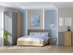 Кровать Квадро арт.031-М1 1400 Графит в Аше - asha.mebel74.com | фото 2