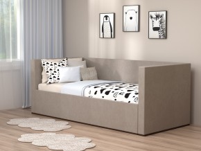 Кровать мягкая с подъёмным механизмом арт. 030 бежевый в Аше - asha.mebel74.com | фото 1