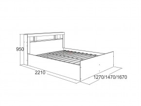 Кровать Ольга 19 1200 в Аше - asha.mebel74.com | фото 2