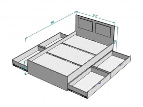 Кровать Ольга L37 ширина 1200 в Аше - asha.mebel74.com | фото 3