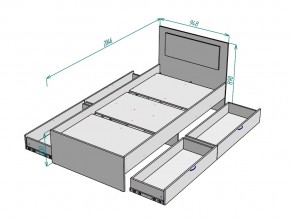 Кровать Ольга L38 ширина 900 в Аше - asha.mebel74.com | фото 3