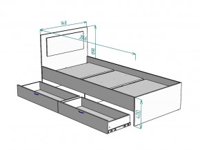 Кровать Ольга L48 ширина 900 в Аше - asha.mebel74.com | фото 3