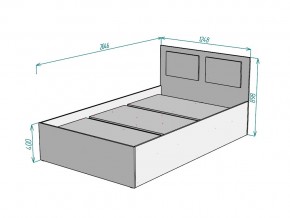 Кровать Ольга L52 ширина 1200 в Аше - asha.mebel74.com | фото 3