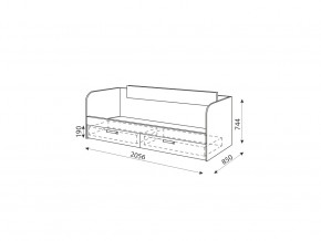 Кровать с ящиками Дуглас Модуль №13 в Аше - asha.mebel74.com | фото 2