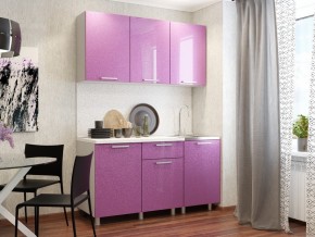 Кухня 1500 блестки сирень в Аше - asha.mebel74.com | фото