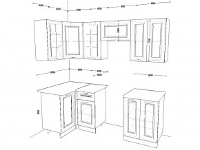 Кухонный гарнитур 10 Белый Вегас 1000х2200 мм в Аше - asha.mebel74.com | фото 2