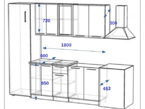 Кухонный гарнитур 10Р РоялВуд 1800 мм в Аше - asha.mebel74.com | фото 2