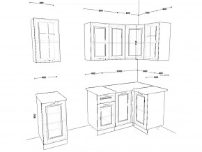 Кухонный гарнитур 11 Белый Вегас 1800х1000 мм в Аше - asha.mebel74.com | фото 2