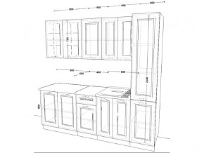 Кухонный гарнитур 12 Белый Вегас 2200 мм в Аше - asha.mebel74.com | фото 2