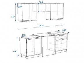 Кухонный гарнитур 1Р РоялВуд 1800 мм в Аше - asha.mebel74.com | фото 2