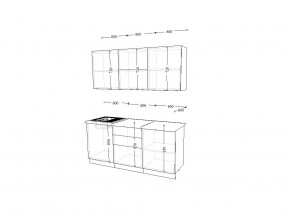 Кухонный гарнитур 23 Лофт 1800 мм в Аше - asha.mebel74.com | фото 2