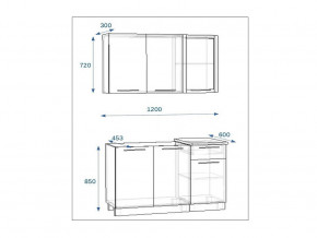 Кухонный гарнитур 3 Грецкий орех 1200 в Аше - asha.mebel74.com | фото 2