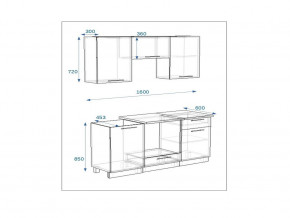 Кухонный гарнитур 6а Грецкий орех 1600 в Аше - asha.mebel74.com | фото 2