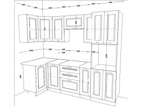 Кухонный гарнитур 9 Белый Вегас 1000х2500 мм в Аше - asha.mebel74.com | фото 2