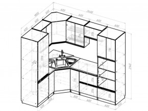 Кухонный гарнитур Адажио оптима 1800х2400 мм в Аше - asha.mebel74.com | фото 6