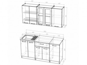 Кухонный гарнитур Алина стандарт 1600 мм в Аше - asha.mebel74.com | фото 5