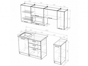 Кухонный гарнитур Алина ультра 2000 мм в Аше - asha.mebel74.com | фото 5