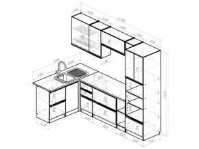 Кухонный гарнитур Амели мега прайм 1500х2700 мм в Аше - asha.mebel74.com | фото 6