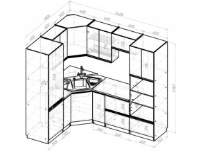 Кухонный гарнитур Амели оптима 1800х2400 мм в Аше - asha.mebel74.com | фото 6