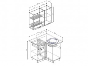 Кухонный гарнитур Антрацит 1000х1000 в Аше - asha.mebel74.com | фото 3