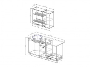 Кухонный гарнитур Антрацит 1600 в Аше - asha.mebel74.com | фото 3