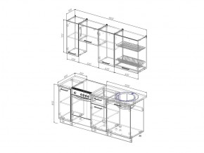 Кухонный гарнитур Антрацит 1800 в Аше - asha.mebel74.com | фото 3