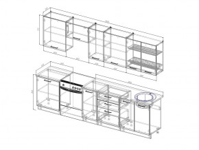 Кухонный гарнитур Антрацит 3000 в Аше - asha.mebel74.com | фото 3