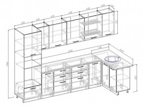 Кухонный гарнитур Антрацит 3200х1400 в Аше - asha.mebel74.com | фото 3