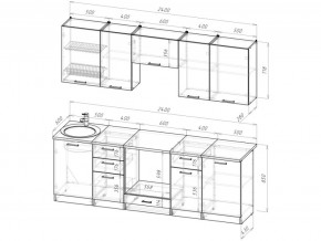 Кухонный гарнитур Антика базис 2400 мм в Аше - asha.mebel74.com | фото 3