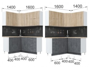 Кухонный гарнитур Асти дуб сонома угловой в Аше - asha.mebel74.com | фото 2