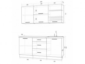 Кухонный гарнитур Флоренс Грин 1800 в Аше - asha.mebel74.com | фото 3