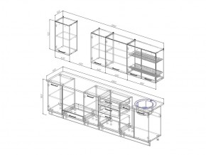 Кухонный гарнитур Жемчуг 2800 в Аше - asha.mebel74.com | фото 3