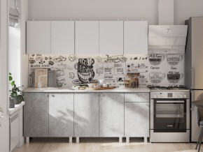 Кухонный гарнитур КГ 1 1800 Белый/Цемент светлый в Аше - asha.mebel74.com | фото 3