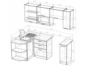 Кухонный гарнитур Лариса прайм 2 1300х2100 мм в Аше - asha.mebel74.com | фото 6