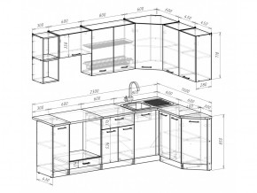 Кухонный гарнитур Лариса прайм 5 2300х1500 мм в Аше - asha.mebel74.com | фото 6