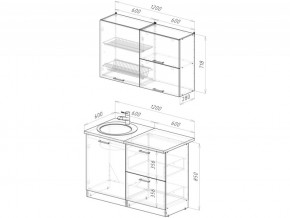 Кухонный гарнитур Лотос лайт 1200 мм в Аше - asha.mebel74.com | фото 6