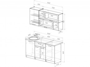 Кухонный гарнитур Лотос стандарт 1600 мм в Аше - asha.mebel74.com | фото 6