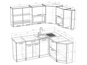 Кухонный гарнитур Лира мега прайм 2000х1500 мм в Аше - asha.mebel74.com | фото 4