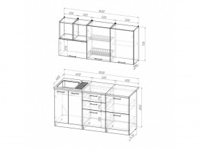 Кухонный гарнитур Надежда стандарт 4 1600 мм в Аше - asha.mebel74.com | фото 5