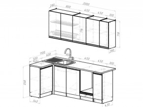 Кухонный гарнитур Ноктюрн прайм 400х1100х2000 мм в Аше - asha.mebel74.com | фото 6