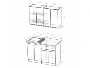 Кухонный гарнитур Ольга лайт 1 1200 мм в Аше - asha.mebel74.com | фото 5