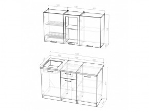 Кухонный гарнитур Ольга медиум 1 1400 мм в Аше - asha.mebel74.com | фото 5