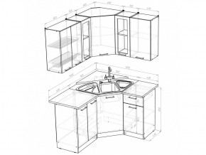 Кухонный гарнитур Ольга оптима 2 1500х1300 мм в Аше - asha.mebel74.com | фото 5