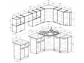 Кухонный гарнитур Ольга оптима 5 2700х1600 мм в Аше - asha.mebel74.com | фото 5