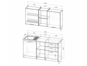 Кухонный гарнитур Ольга стандарт 5 1600 мм в Аше - asha.mebel74.com | фото 6