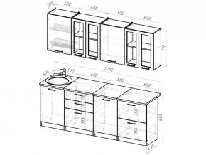 Кухонный гарнитур Паола компакт 2200 мм в Аше - asha.mebel74.com | фото 3