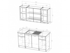 Кухонный гарнитур Сабрина стандарт 1600 мм в Аше - asha.mebel74.com | фото 5